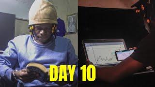 Vlog Day 10  learning new trading concepts  being a disciplined trader  breaking habits [upl. by Yrrehc175]