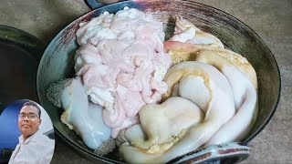 बकरे की पचौनी साफ करने का तरीका। Bakra pachauni।gote intestine cleaning skillpachoni recipepachoni [upl. by Naleek]