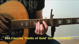 Eva Cassidy  Fields of Gold Guitar Tutorial WTab [upl. by Eiramnaej]