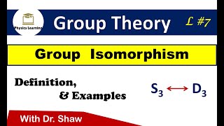 Group Isomorphism  Isomorphism Example  Isomorphism between S3 and D3  Group theory  Lecture 7 [upl. by Arvid]