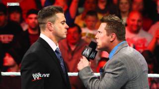 Raw A fired Alex Riley attacks The Miz [upl. by Candide900]