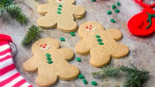 Simple Gingerbread Cookies  no chill dough no molasses [upl. by Ettore]