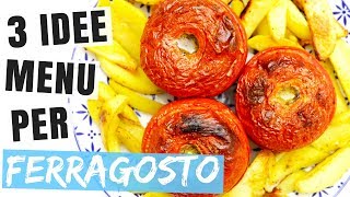 MENU DI FERRAGOSTO 2017 RICETTE COCKTAIL AL COCOMERO BRUSCHETTE ESTIVE E POMODORI CON IL RISO ☀️ [upl. by Shu467]