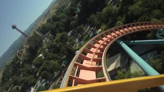 Goliath Front Seat POV 2017 Full HD Six Flags Magic Mountain [upl. by Ethan523]