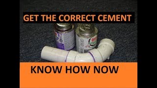 Correct Glue to Use on PVC Pipes [upl. by Macmullin]