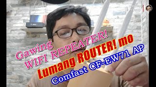 Comfast CFEW71  How to setup as WIFI Repeater  Tobs TV [upl. by Suirtimed]