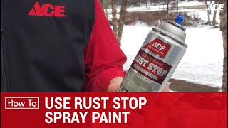 How To Use Rust Stop Spray  Ace Hardware [upl. by Asiel]