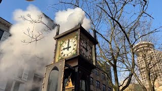 Experience the Charm of Gastowns Steam Clock as it Strikes 9 A Timeless Landmark in Vancouver [upl. by Anne876]