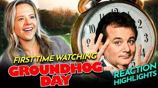 Mia laughs over and over GROUNDHOG DAY 1993 Movie Reaction FIRST TIME WATCHING [upl. by Yks846]