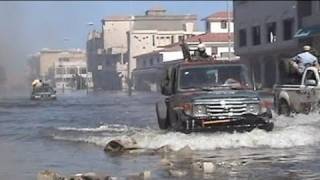 Fighting continues onto flooded streets of Sirte [upl. by Lev]