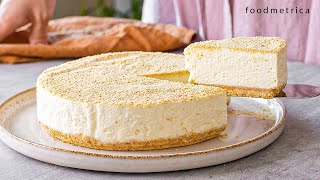 Super Easy NoBake Cheesecake No Egg No Gelatine No Condensed milk [upl. by Brant]