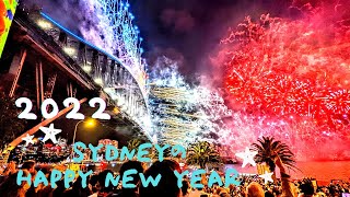 Sydney Happy New Year fireworks シドニーの花火大会2022 [upl. by Josias]