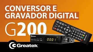 Conversor e Gravador Digital G200 FullHD  ISDBT [upl. by Nalro]