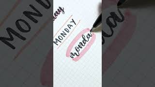 Bullet journal header ideas for Monday shorts [upl. by Dari]