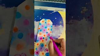 Colourful bookmarkwatercolor bookmarksart drawing pentagon shortvideos viralvideo [upl. by Carline]