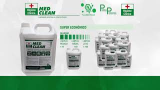 MED CLEAN  Limpador Hospitalar Concentrado  Noordhen Brasil [upl. by Larina]