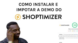 Tutorial de como instalar o Tema Shoptimizer WordPress e importar sua Demo Template [upl. by Bergeman]