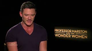 Luke Evans Bella Heathcote and Angela Robinson on Professor Marston and the Wonder Women [upl. by Brader]