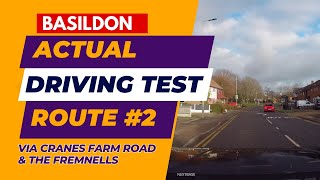 Actual Basildon Driving Test Route 4K  Including Street Names 2 [upl. by Blinnie]