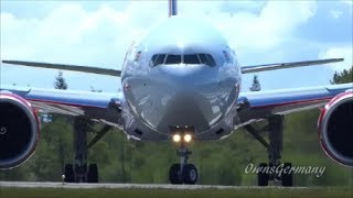 UpClose Kenya Airways 777300ER Landing amp RTO Test Flight  KPAE Paine Field [upl. by Leanard]