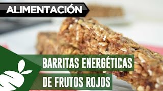 Receta Cómo hacer BARRITAS ENERGÉTICAS de Frutos Rojos [upl. by Sevart217]