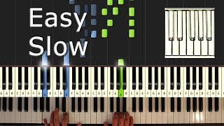 Justin Bieber  Love Yourself  Piano Tutorial Easy SLOW  How To Play Synthesia [upl. by Mufinella]