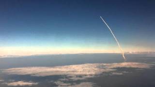 Space Shuttle Launch Viewed From an Airplane [upl. by Blase]