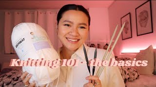 knitting 101 basics of what you need to know  tutorial [upl. by Haerdna]