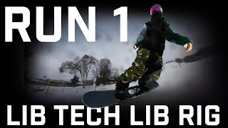 Run 1 2324 Lib Tech Lib Rig Snowboard [upl. by Dag620]