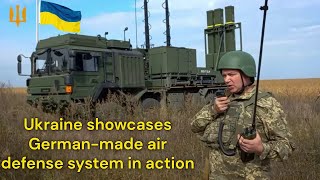 Ukraine showcases German made air defense system in action [upl. by Stefano]