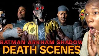 Batman Arkham Shadow  All Game Over Death Scenes REACTION [upl. by Boswall]