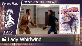 Lady Whirlwind  1972 Scene1Angela Mao vs Sammo Hung [upl. by Uriiah]