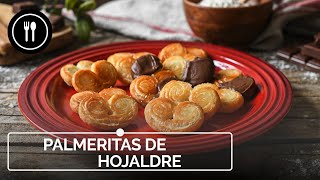 Palmeritas de hojaldre la merienda más divertida para preparar en familia [upl. by Baerman341]