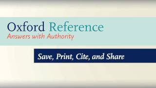 How to Use Oxford Reference [upl. by Eetse410]