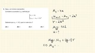 Resolução de um exercício de sucessões por recorrência [upl. by Hertberg]