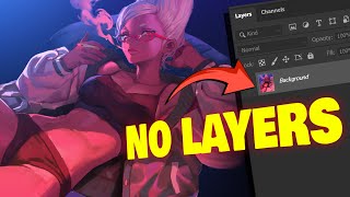 The crazy benefits of NOT using layers ❌ digital art tutorial [upl. by Nosdivad]