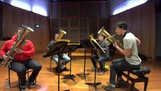 Sydney Ophicleide Quartet plays MendelssohnTelemann [upl. by Ebberta958]