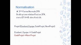 Bases de données relationnelles  La normalisation [upl. by Mel]