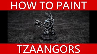 How to Paint Tzaangors for Warhammer Age of Sigmar and 40000 [upl. by Glick]