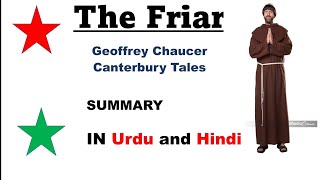 The Friar  The prologue to the Canterbury tales by Geoffrey Chaucer  In Urdu and Hindi [upl. by Englebert]