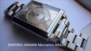 EA EMPORIO ARMANI Meccanico AR 4207 automatic watch [upl. by Griz]