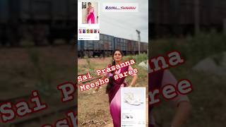 Sai Prasanna jatoth meesho saree haul saiprasannanakka waterpacketsong meeshohaul ytviral [upl. by Lleddaw]