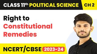 Right to Constitutional Remedies  Rights In The Indian Constitution  Class 11 Political Science [upl. by Phenica]