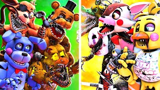 SFM FNaF Top 10 BEST FNaF vs Fight Animations [upl. by Rats]