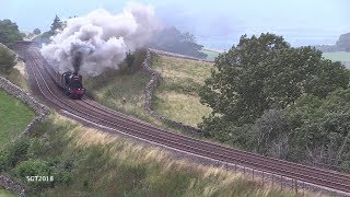 LMS 48151 Clags away on the Dalesman 14818 [upl. by Uzzial]