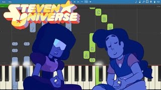 Steven Universe  Here Comes A Thought  Piano Tutorial  Mindful Education [upl. by Ynehteb79]