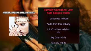 ELYANNA  TAMALLY MAAK X CALLING U AUDIO  ENGLISH amp ARABIC EASY LYRICS [upl. by Rojas]