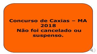 Concurso Caxias  MA 2018 [upl. by Anahsar]