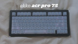 akko acr pro 75 build guide  sound tests  akko cs jelly black switches [upl. by Crooks]