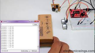 HCSR04 ultrasonic distance measurement using TI launchpad [upl. by Ajnotal]